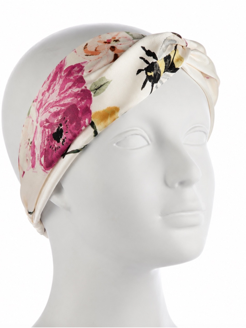 Gucci Floral Silk Headband Made in Italy 100% Silk
